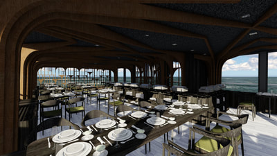 Floating Barge Restaurant at Mumbai designed by SDM Architects, Bandra West