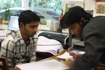 Staff working in office of SDM Architects, bandra West, Mumbai